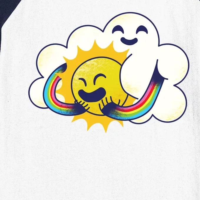 Sun Cloud Love Baseball Sleeve Shirt