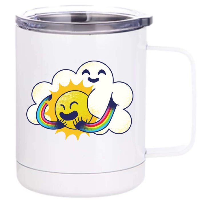 Sun Cloud Love Front & Back 12oz Stainless Steel Tumbler Cup