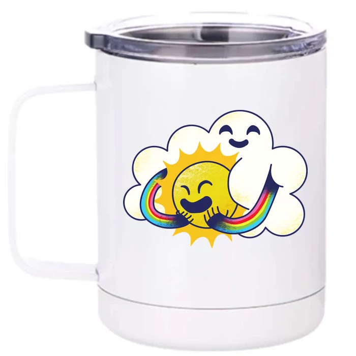 Sun Cloud Love Front & Back 12oz Stainless Steel Tumbler Cup