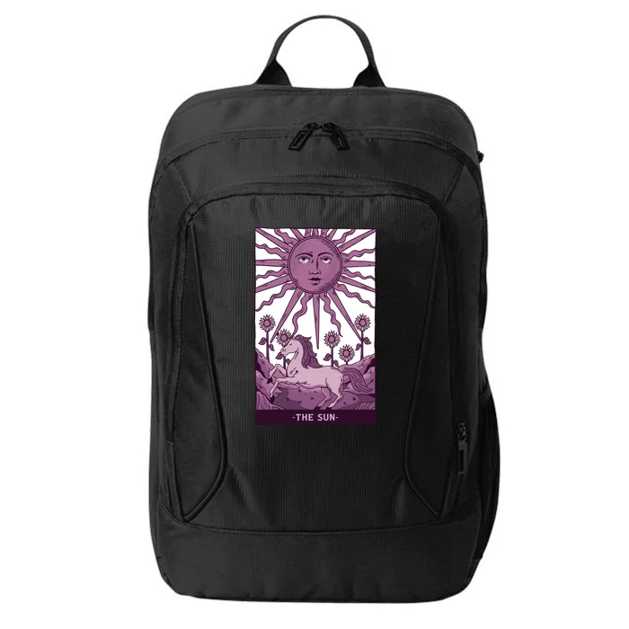 Sun Tarot Card City Backpack