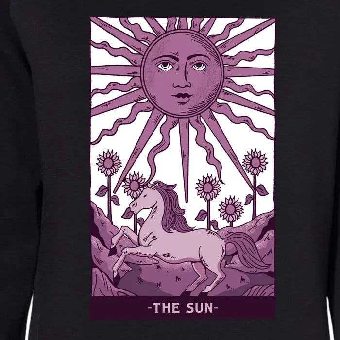 Sun Tarot Card Womens California Wash Sweatshirt