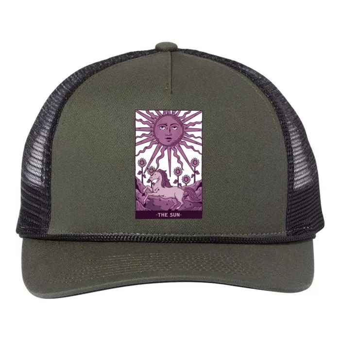 Sun Tarot Card Retro Rope Trucker Hat Cap