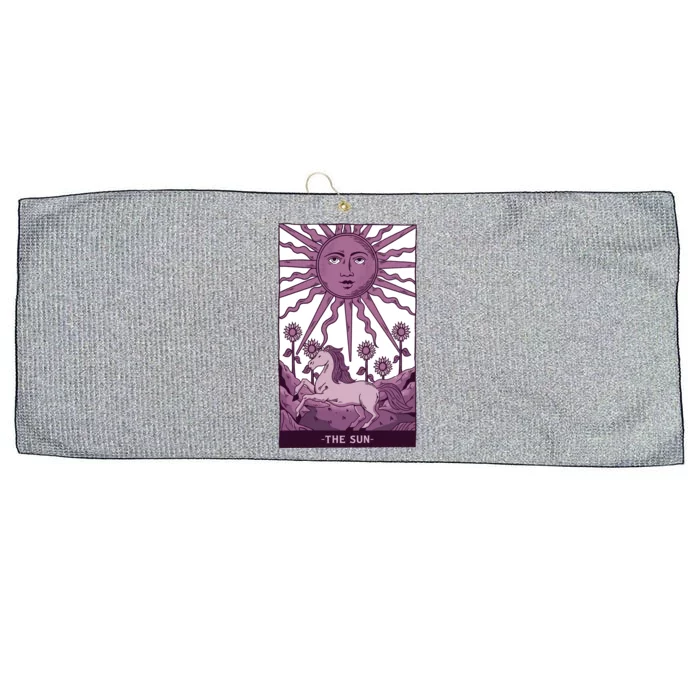 Sun Tarot Card Large Microfiber Waffle Golf Towel