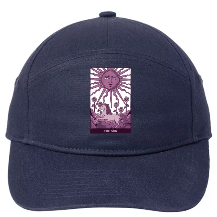 Sun Tarot Card 7-Panel Snapback Hat