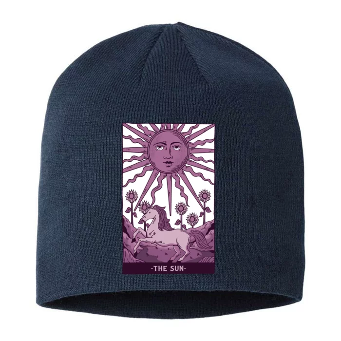 Sun Tarot Card 8 1/2in Sustainable Knit Beanie