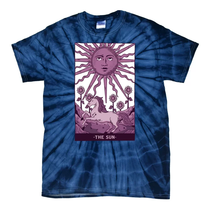 Sun Tarot Card Tie-Dye T-Shirt