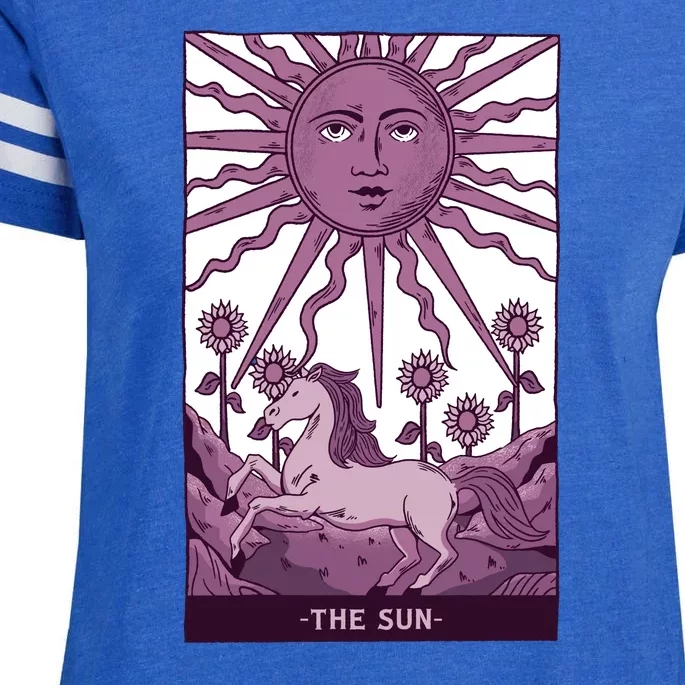 Sun Tarot Card Enza Ladies Jersey Football T-Shirt