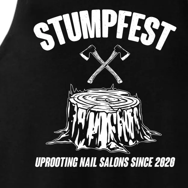 Stumpfest Uprooting Nail Salons Since 2020 Ladies Tri-Blend Wicking Tank