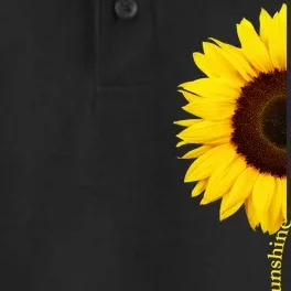 Sunflower American Flag You Are My Sunshine Dry Zone Grid Performance Polo