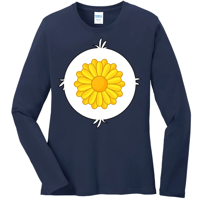 Sunflower Bear Halloween Costume Ladies Long Sleeve Shirt