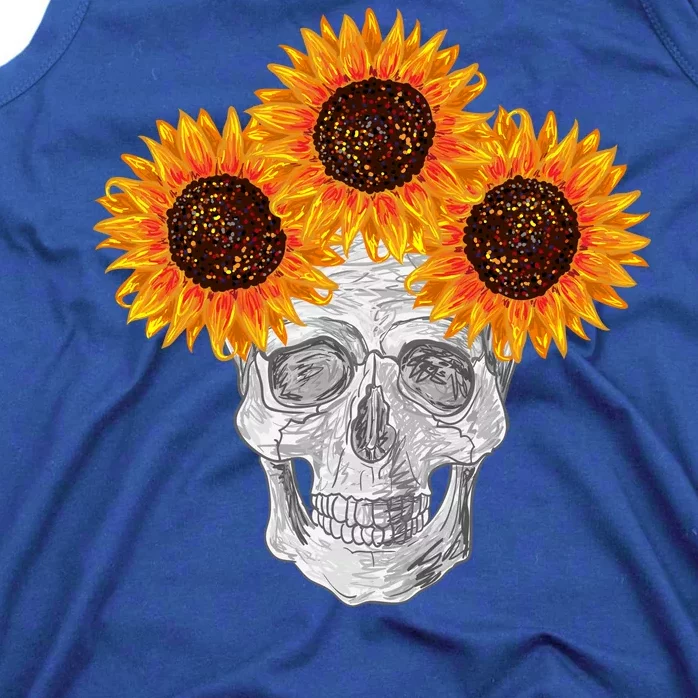 Sunflower Skull Tank Top