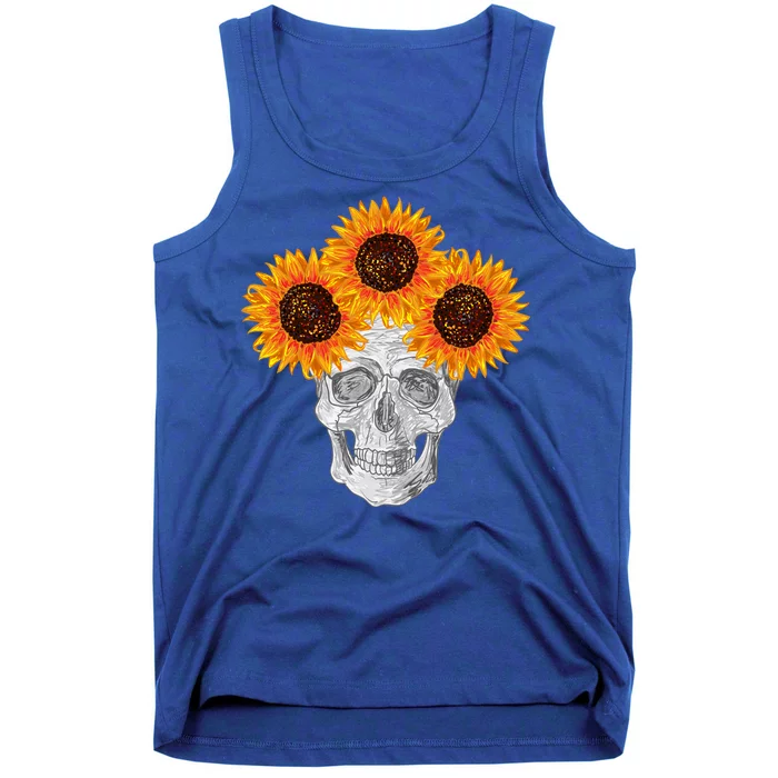 Sunflower Skull Tank Top