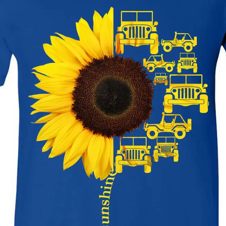 Sunflower Trucks Off-Road Sunshine V-Neck T-Shirt