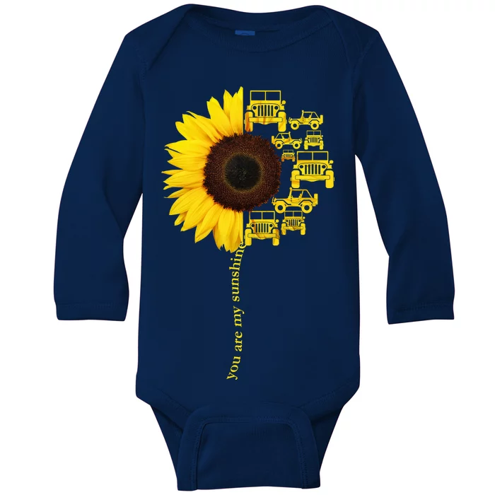 Sunflower Trucks Off-Road Sunshine Baby Long Sleeve Bodysuit