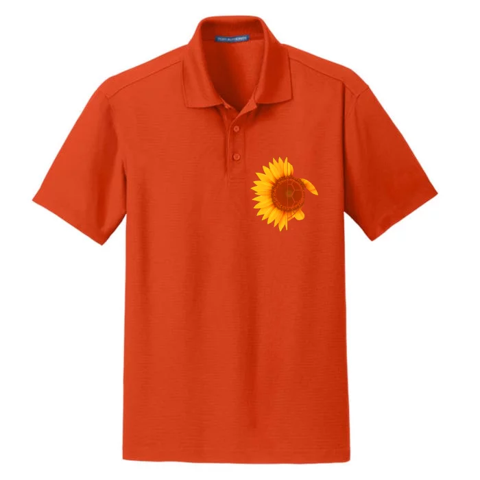 Sunflower Turtle Dry Zone Grid Performance Polo