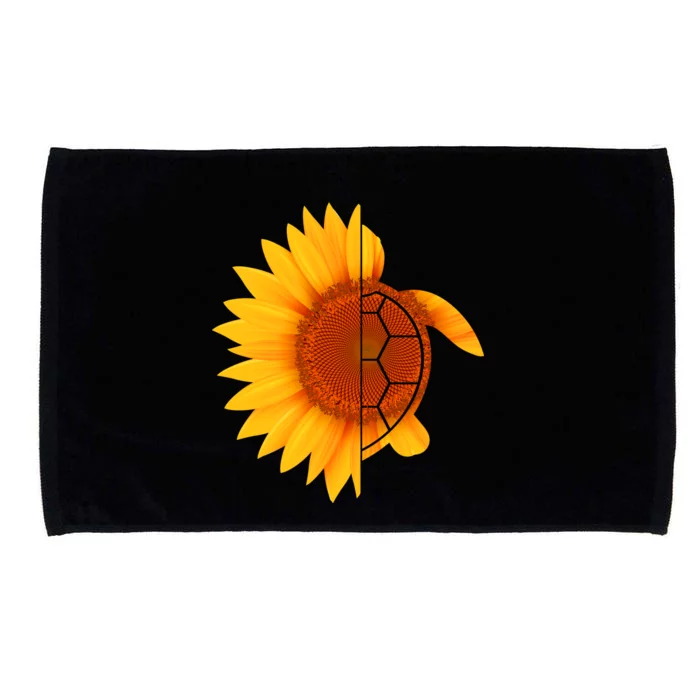 Sunflower Turtle Microfiber Hand Towel