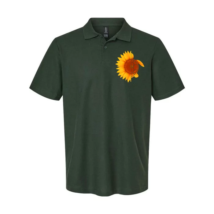 Sunflower Turtle Softstyle Adult Sport Polo