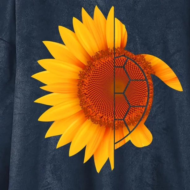 Sunflower Turtle Hooded Wearable Blanket