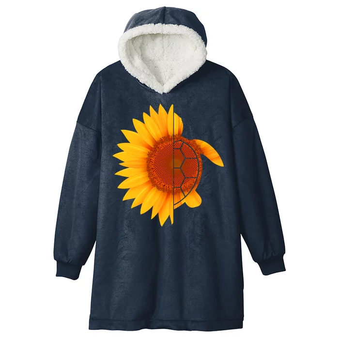 Sunflower Turtle Hooded Wearable Blanket