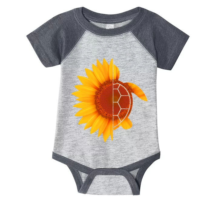 Sunflower Turtle Infant Baby Jersey Bodysuit