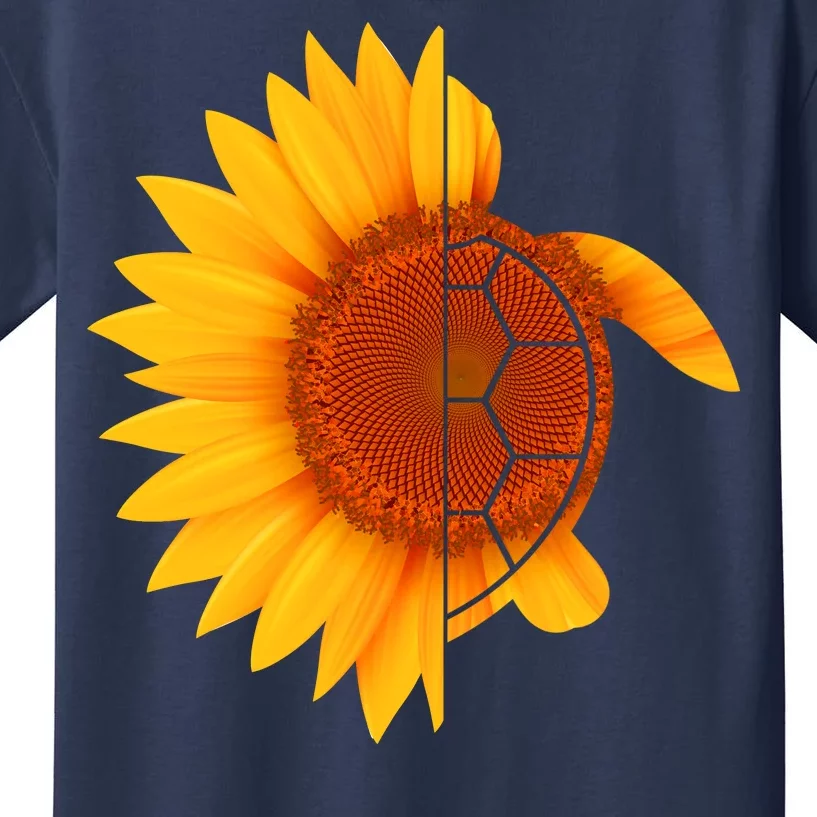 Sunflower Turtle Kids T-Shirt