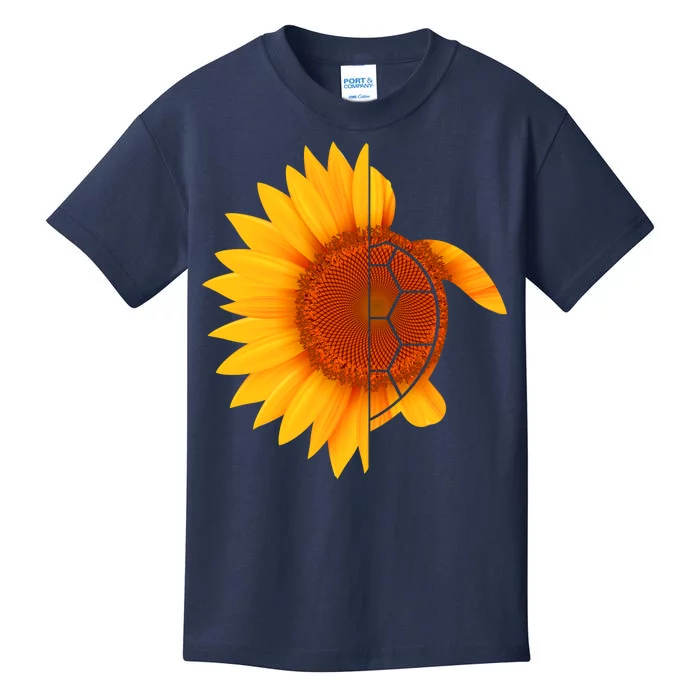 Sunflower Turtle Kids T-Shirt