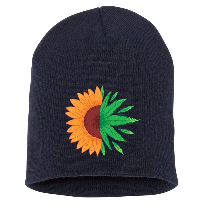 Sunflower Weed Short Acrylic Beanie