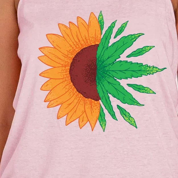 Sunflower Weed Women's Knotted Racerback Tank