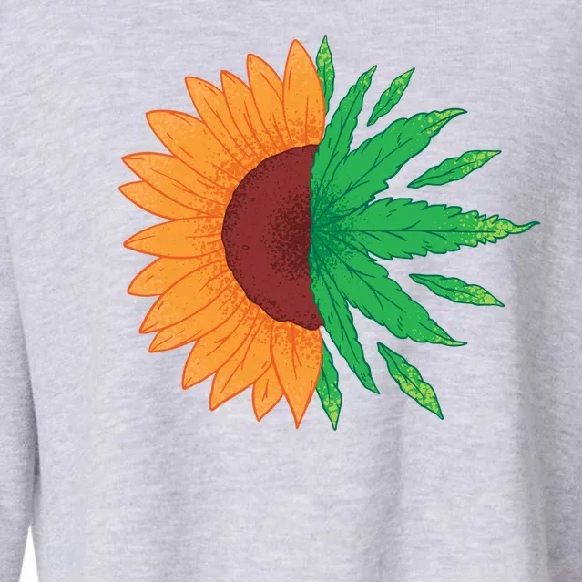 Sunflower Weed Cropped Pullover Crew