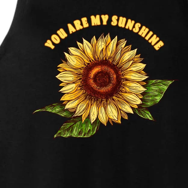 Sunflower You Are My Sunshine Ladies Tri-Blend Wicking Tank