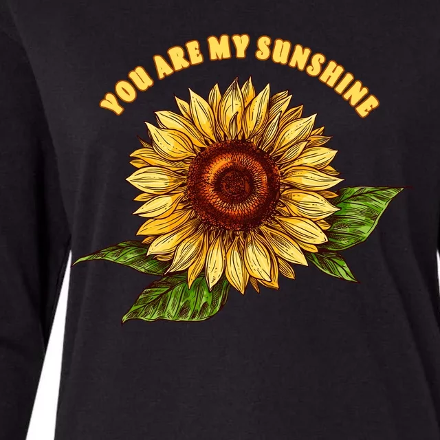 Sunflower You Are My Sunshine Womens Cotton Relaxed Long Sleeve T-Shirt