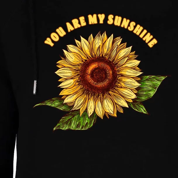 Sunflower You Are My Sunshine Womens Funnel Neck Pullover Hood