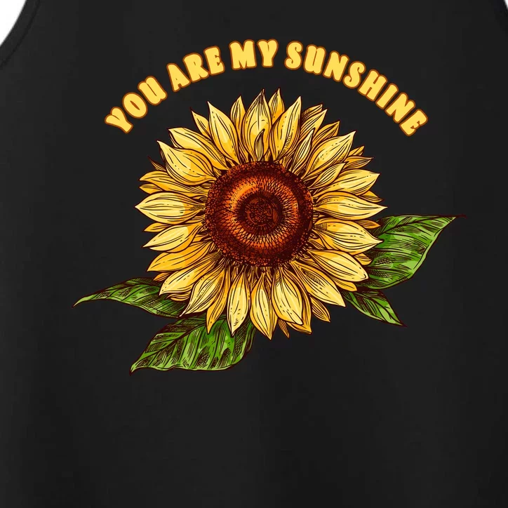 Sunflower You Are My Sunshine Performance Tank