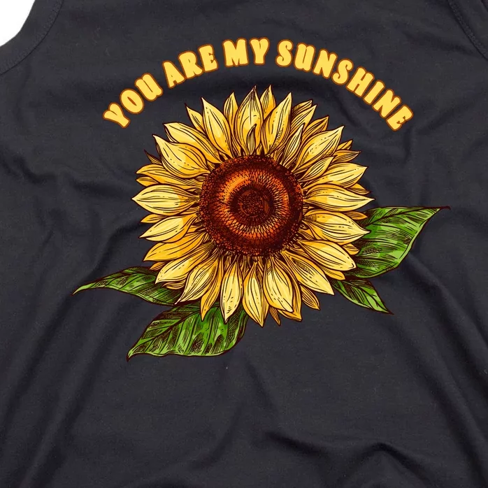 Sunflower You Are My Sunshine Tank Top