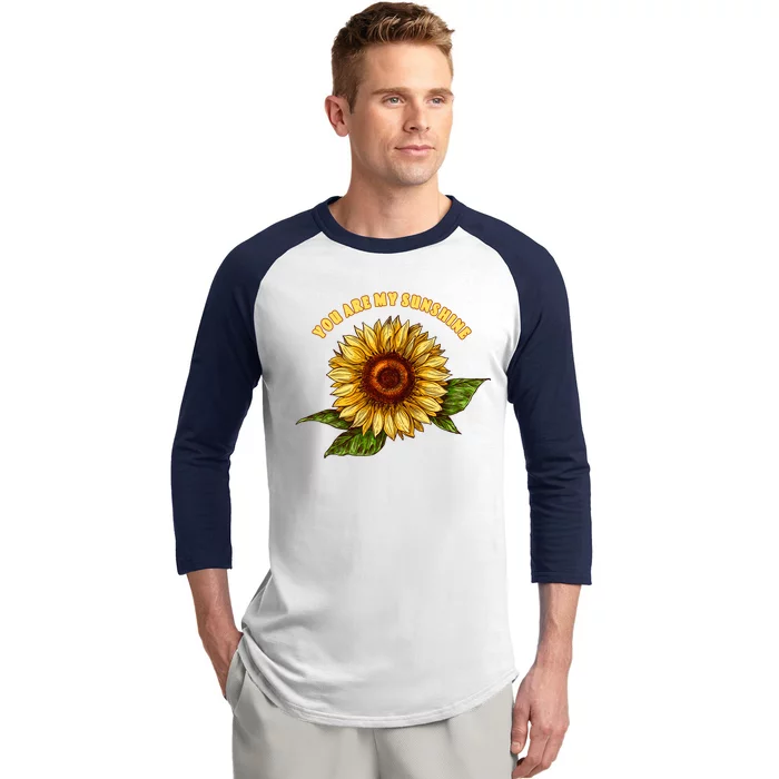 Sunflower You Are My Sunshine Baseball Sleeve Shirt