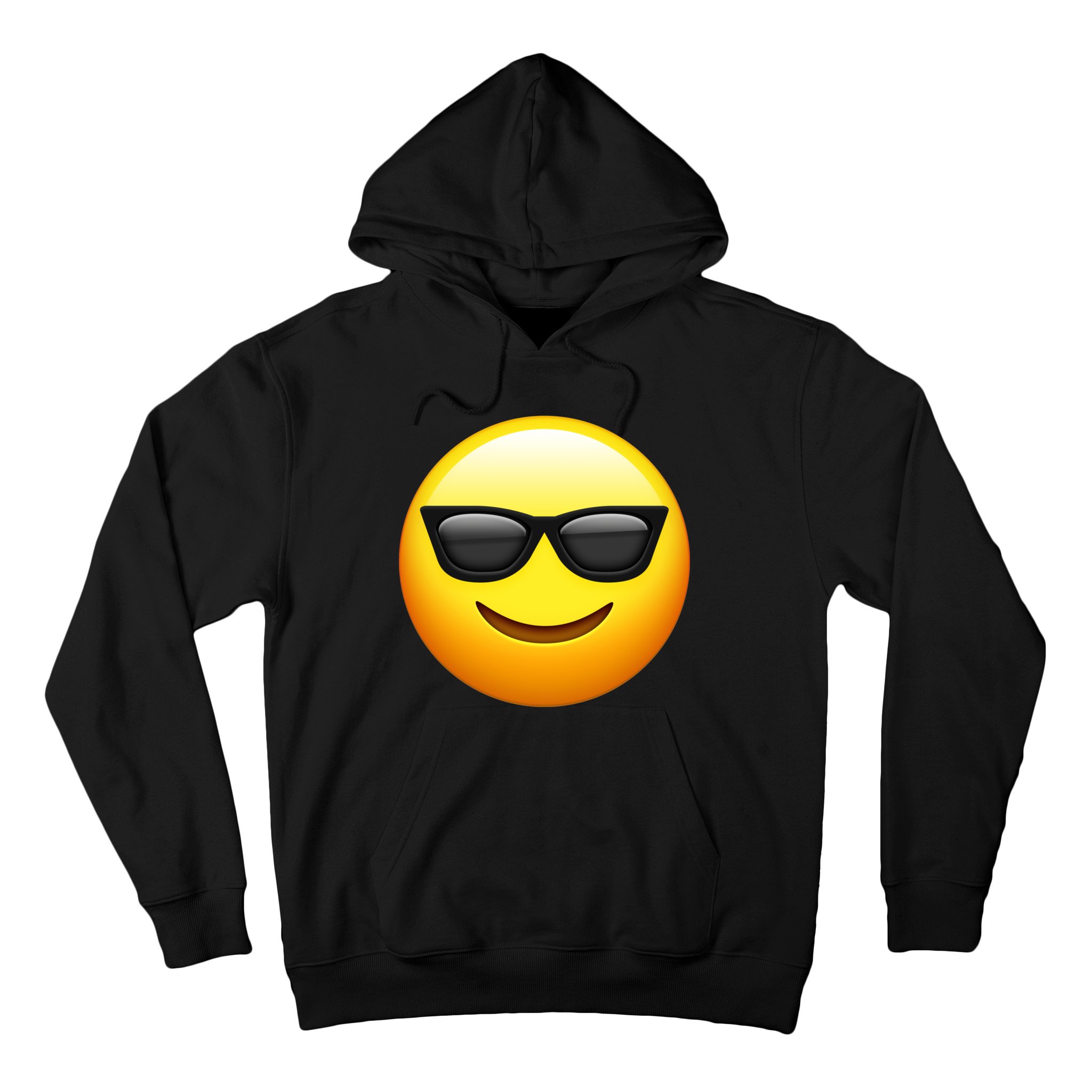 Emoticon Sunglasses Smile Face Tie-Dye Adult Hoodie Sweatshirt