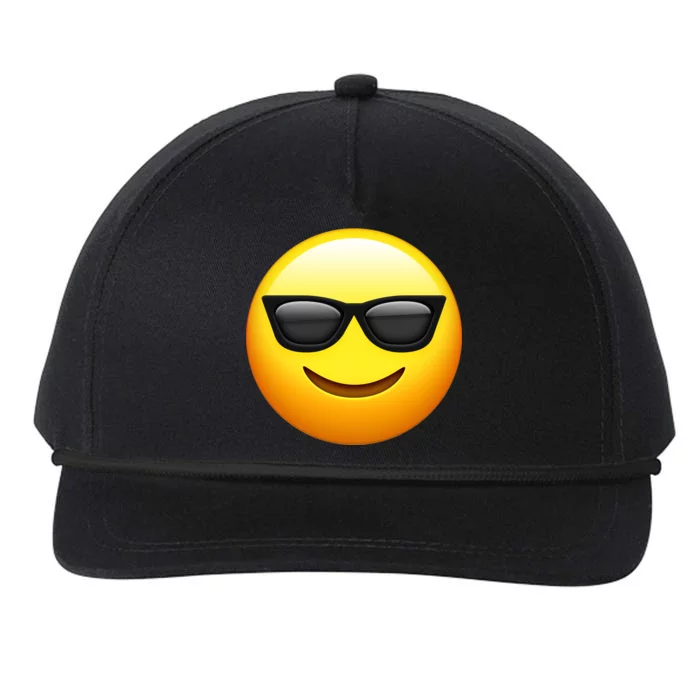 Sunglasses Emoji Cool Smiley Snapback Five-Panel Rope Hat