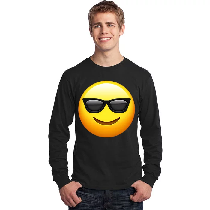 Sunglasses Emoji Cool Smiley Tall Long Sleeve T-Shirt