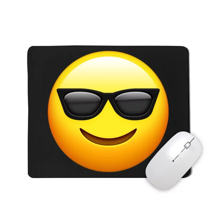 Sunglasses Emoji Cool Smiley Mousepad