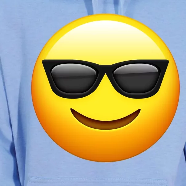 Sunglasses Emoji Cool Smiley Unisex Surf Hoodie