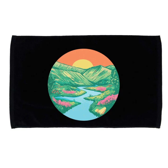 Sunrise Painting Microfiber Hand Towel