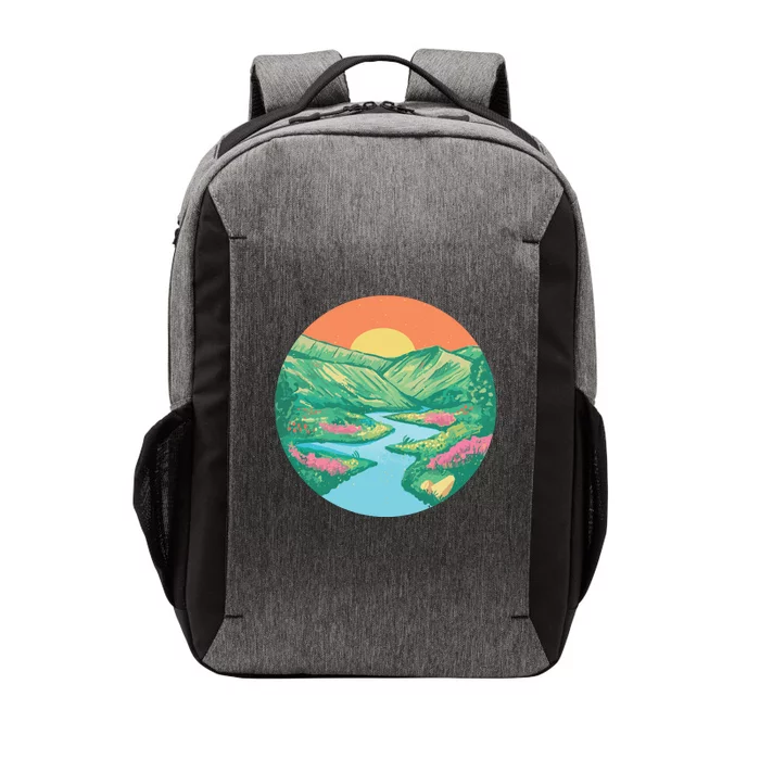 Sunrise Painting Vector Backpack