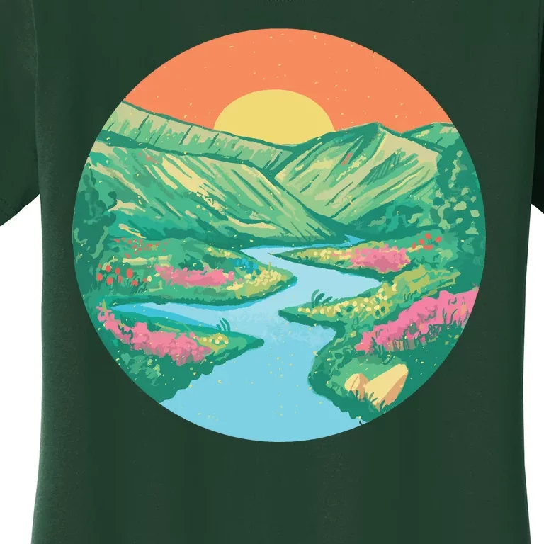 Sunrise Painting Women's T-Shirt