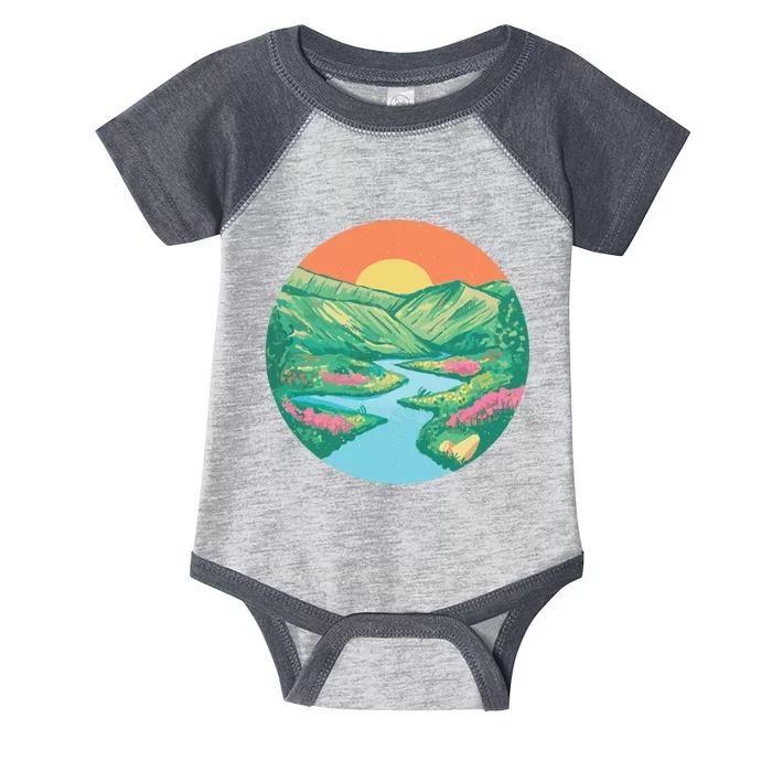 Sunrise Painting Infant Baby Jersey Bodysuit