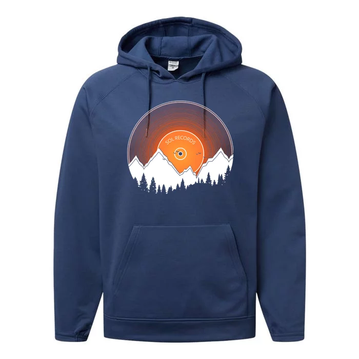 Sunrise Sol Records Performance Fleece Hoodie