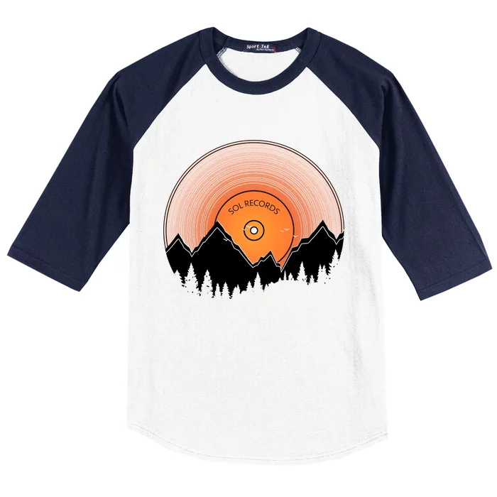 Sunrise Sol Records Baseball Sleeve Shirt