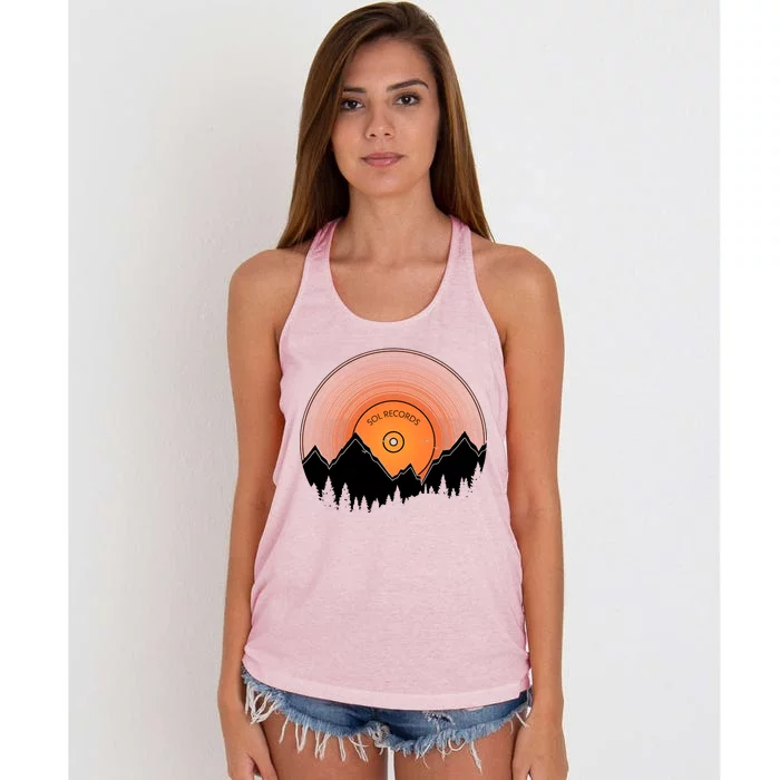 Sunrise Sol Records Women's Knotted Racerback Tank