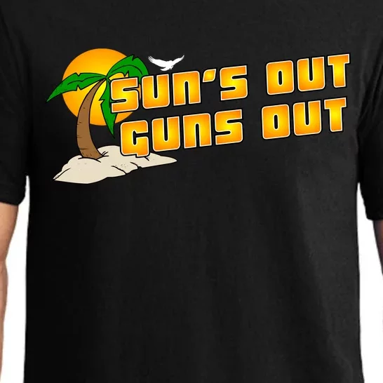 Sun's Got Guns Out Pajama Set