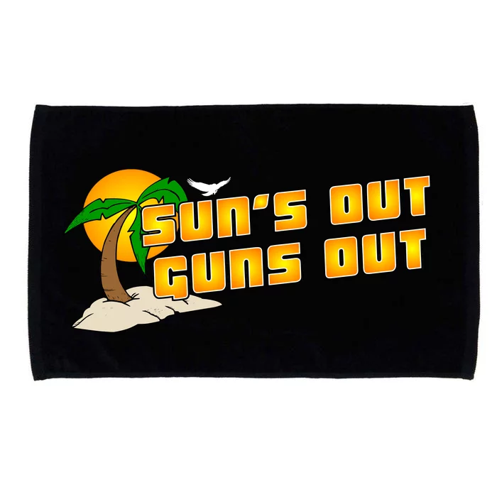 Sun's Got Guns Out Microfiber Hand Towel