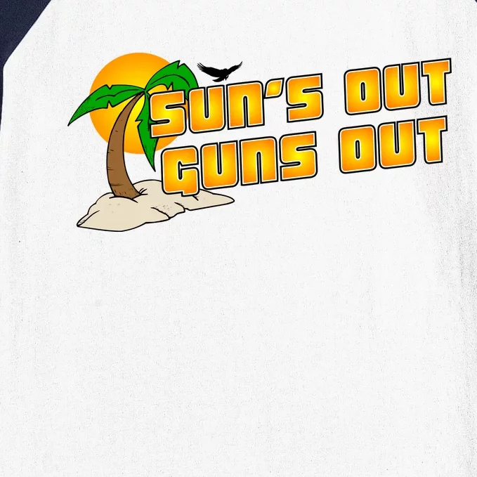 Sun's Got Guns Out Baseball Sleeve Shirt